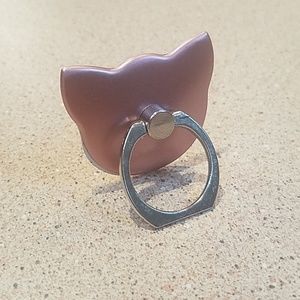 Metal Rosegold phone finger ring holder/stand